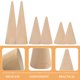 thumbnail image 2 of 6 soportes de madera para anillos, bases de madera para exhibición de joyas, anillos y conos, 2 of 7