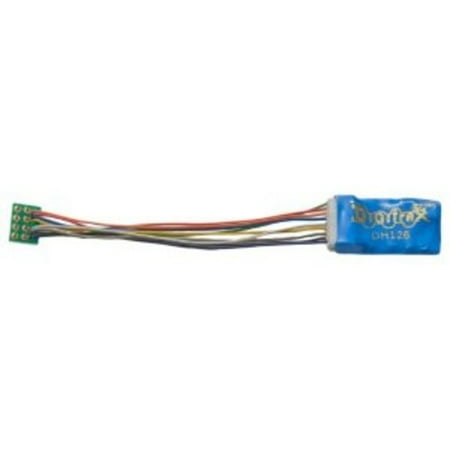 Digitrax Dcc Decoders Digitrax HO DCC Decoder DH126P 1.5 Amp/2 Amp Peak 2 FX3 Functions with Wire Harness to 8 Pin Plug Multi-Colored ()
