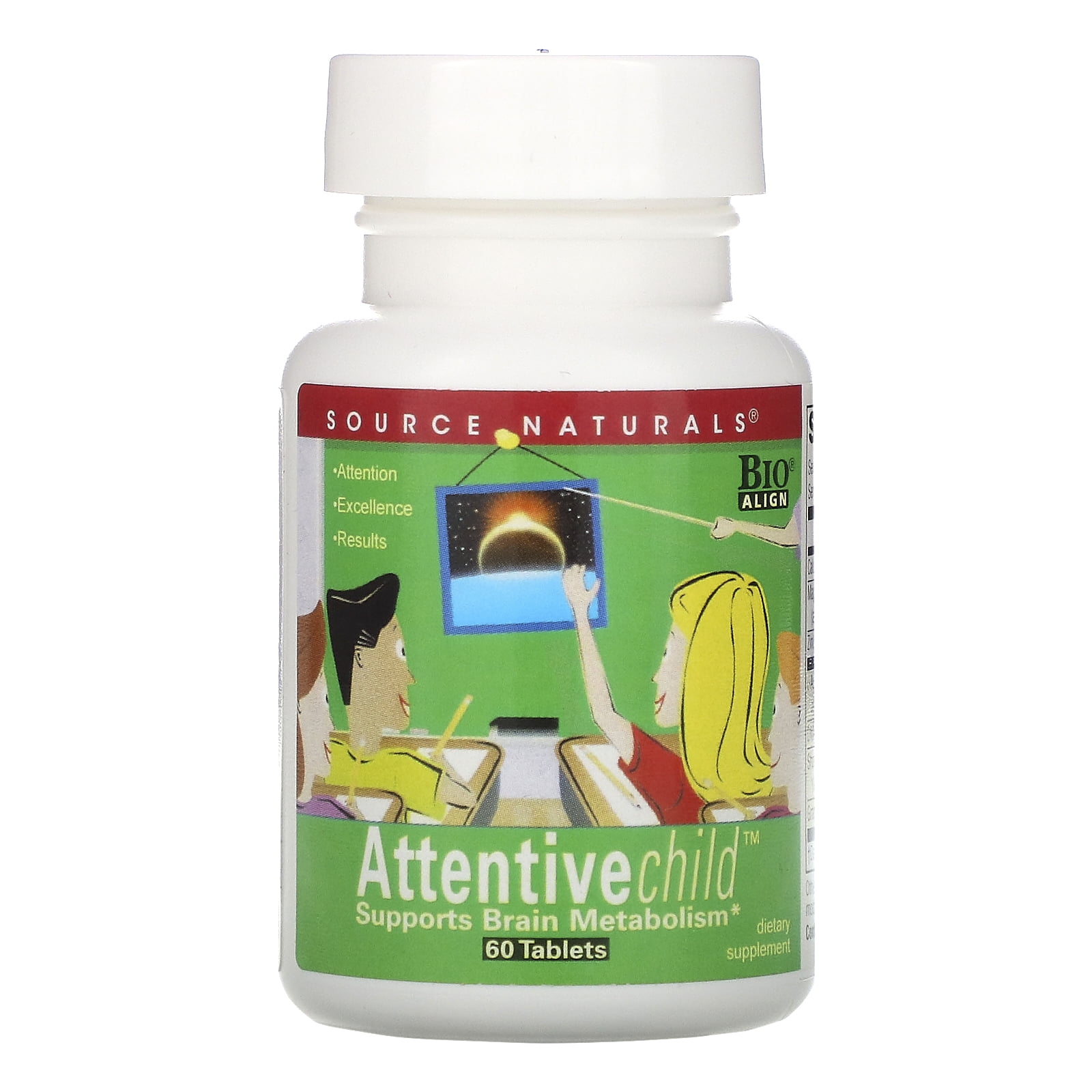 Attentive Child, 60 Tablets, Source Naturals