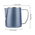 tainless Steel Milk Frother Cup Steaming Pitchers Coffee Foam Making