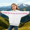 thumbnail image 5 of I Love You This Much Hoodies for Boys Girls Casual Long Sleeve Hoodie Sweatershirt Pullover Creative Hug Design Oversized Size 13-14 Years Girls Clothes, 5 of 5
