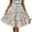 White, variant on WTOBBY Women's Fashionable Floral Print Casual Skirt with Elastic Waist and Adjustable Strap, Versatile Half Skirt Design for Everyday Wear, Boho Chic Summer Outfits,Black L