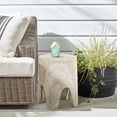 thumbnail image 2 of Meridian Furniture Foligno Travertine Table d'Appoint en Béton pour Intérieur/extérieur, 2 of 8