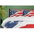 thumbnail image 4 of Ambesonne 4th of July Duvet Cover Set, Close Up National Flag, 2-Calking, Off White Multicolor, 4 of 7