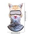 thumbnail image 3 of QJUHUNG 4pcs Winter Balaclava Cat Ski Mask Windproof With Ears Cute Full Face Animal Ski Face Mask for Outdoor Hiking Riding Bar Music Festivals Party Raves Halloween, 3 of 9