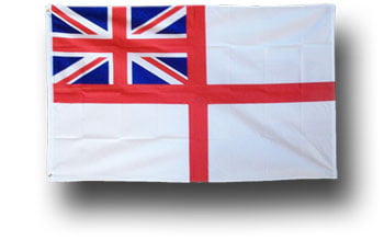 UK Ensign White Historical Flag Banner Sign 3' x 5' Foot Polyester Grommets 