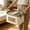 C, variant on Foldable Fabric Storage Basket with Handle Collapsible Organizer Bin for Wardrobe Nursery Bedroom Living Room,C