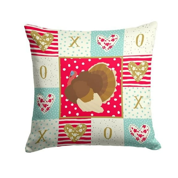 Bird Art Love Fabric Decorative Pillow