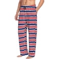 thumbnail image 6 of Naloa USA Colors Stripes Pajama Pants Men, PJ Bottoms, Sleep & Lounge Pants-Medium, 6 of 6