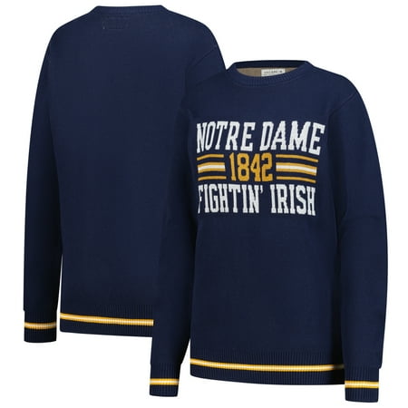 Unisex Uscape Apparel Navy Notre Dame Fighting Irish Renew Knit Vintage Retro Sweater
