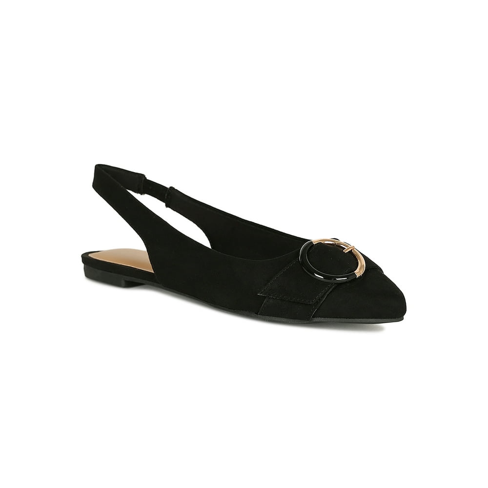 slingback flats round toe