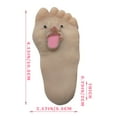 thumbnail image 2 of Tongue-Out Feet Squishy Fidget Toys for Adults Flocked Foot-Shaped Sensory Gadget Soft Tactile Office Desk Accessory Rebound Pressure Relief 1 Pack, 2 of 3