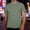 Green, variant on Men'S T Shirts T Shirt Soft White Crew Neck Casual Basic T Shirt For Men Black M