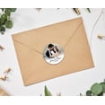 thumbnail image 2 of Darling Souvenir Round 45 Pcs Custom Photo Labels Thank You Stickers Wedding Personalized Bride Groom Names And Date Envelope Seals, 2 of 4