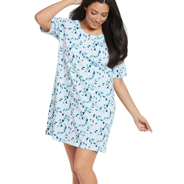 Jockey Everyday Essentials Chemise de Nuit à Manches Courtes 100 % Coton