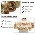 thumbnail image 4 of 80cm Synthetic Chignon Messy Scrunchies Elastic Band Hair Bun Straight Updo Hairpiece High Temperture Fiber Natural Fake Hair, 4 of 7