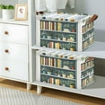 thumbnail image 2 of Yayeee Foldable Storage Basket for Shelves with Handles Waterproof Cloth Bins, White Shelf, 2 of 7