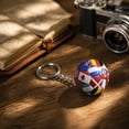 thumbnail image 2 of National Flags Football Keychain, 5 PCS Soccer Keychain, Soccer Ball Key Chain, Soccer Key Chains for Men's Backpack, Sports Souvenir Carnival Reward Keychains, 2 of 6