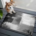 thumbnail image 3 of 2x3 Ft Entryway Area Rug, Grey Kitchen Rug Runner Washable Floor Mat, Modern Oil Painted Art Abstract Geometric Non Slip Indoor Door Mat Throw Carpet for Bathroom Living Room Bedroom, 3 of 8