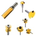 thumbnail image 4 of 3 Piezas Set de 1/4 pulgadas Router Bits Set Cortadora Conopial pequeña sala Panel Carril de Vástago shamjiam Conjunto de bits de enrutador, 4 of 8