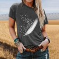 thumbnail image 1 of Puntoco Moda Mujer Impresión Casual O-cuello Camiseta divertida para Lady Girl top Puntoco Puntoco-6006, 1 of 9