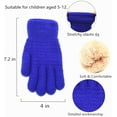 thumbnail image 2 of Winter Gloves for Boys Girls - Kids Warm Knit Thermal Cable Knitted Gloves Wool Fleece Lined Mittens for Cold Weather, 2 of 7