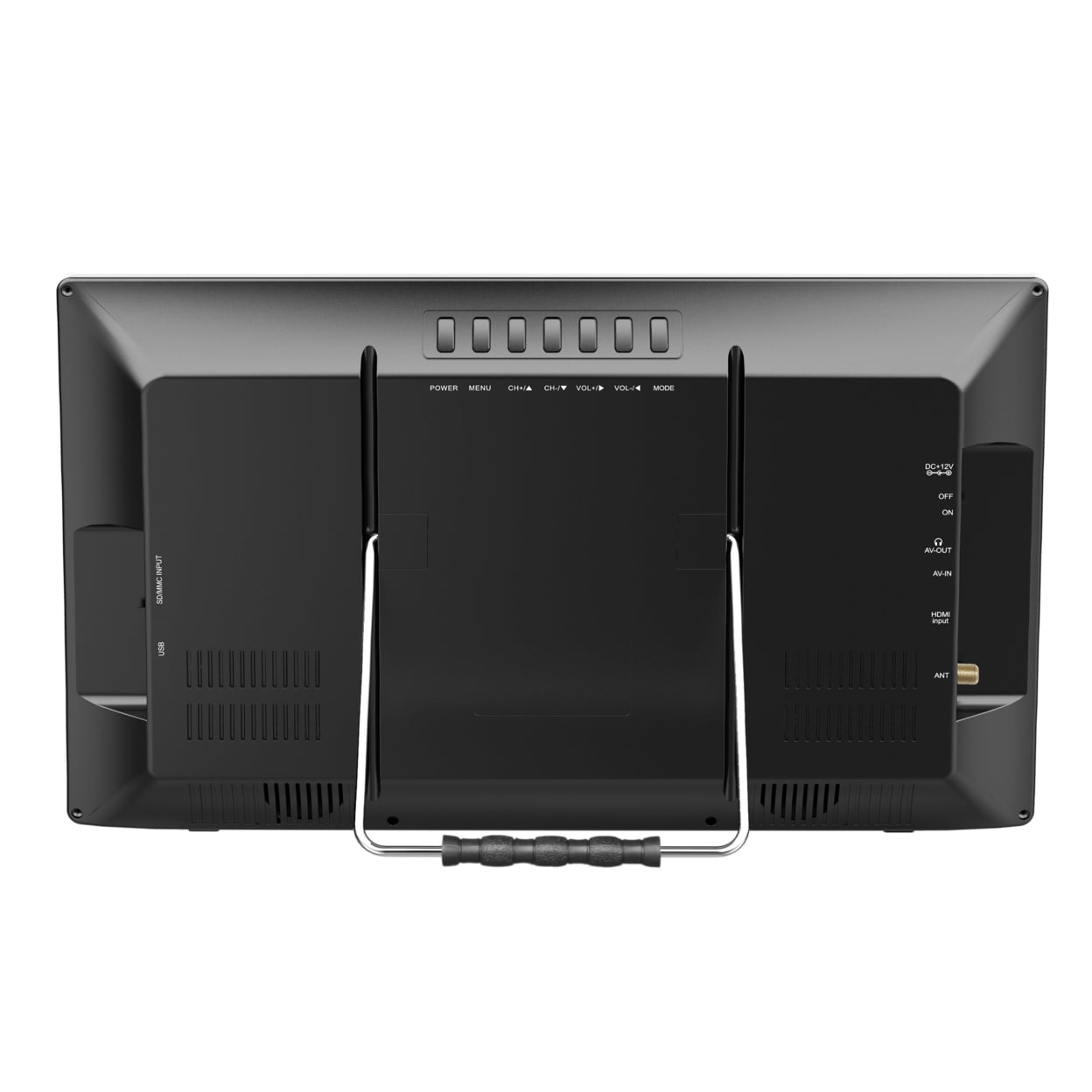 Supersonic SC-2816 16-Inch Widescreen LED TV with Crisp Display, USB/MMC/HDMI Inputs, Rechargeable Battery, FM Radio, and AC/DC Compatibility - Perfect for RVs, Home, and On-The-Go Entertainment