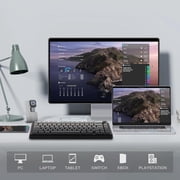 AULA F75 Max Wireless Mechanical Keyboard with TFT Smart Screen, Tri-Mode Connectivity, Hot Swappable, RGB Backlit, Volume Knob, 75% Gasket Mount (Black Gradient)