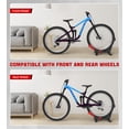 thumbnail image 4 of Bike Floor Stand, Portable Bike Storage for Garage - up to 3.5" Tire Wide, MTB & Road Bicycle Floor Stand, Front and Rear Wheel Parking Rack Fit for 26"-29" Bikes, 4 of 7