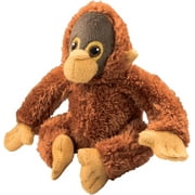 EcoBuddiez - Orangutan from Deluxebase. Small 15cm Soft Plush Animals made from Recycled Plastic Bottles. Eco-Friendly Cuddly Gift for Kids and Cute Stuffed Animal Toy for Toddlers.