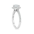 thumbnail image 2 of Bague de Fiançailles Halo en Diamant Rond 1 ct en Or Blanc 14 K, 2 of 3