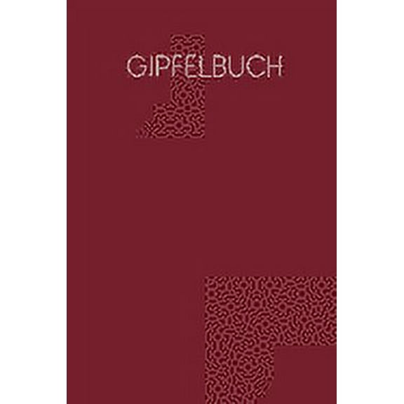 Gipfelbuch: Tourenbuch zum Ausfüllen für Wanderer und Bergsteiger - Motiv: Rot (Paperback)