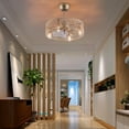 thumbnail image 2 of 18'' Ceiling Fan Light Bamboo Caged Ceiling Fans Light W/ Remote Control&Battery, 2 of 15