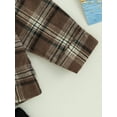 thumbnail image 5 of Toddler Boys Fall Outfits Plaid Long Sleeve Hoodies Shirts and Elastic Waist Long Pants Set, 5 of 8
