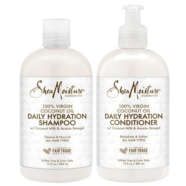 Champú y acondicionador SheaMoisture 100% aceite de coco virgen