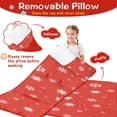 thumbnail image 3 of Red Christmas Snowflake Pattern Toddler Nap Mats for Kids Preschool,59"x22" Sleeping Mat Bag or Kids,Toddler Sleeping Bag,Toddler Nap Mat or Daycare, 3 of 6