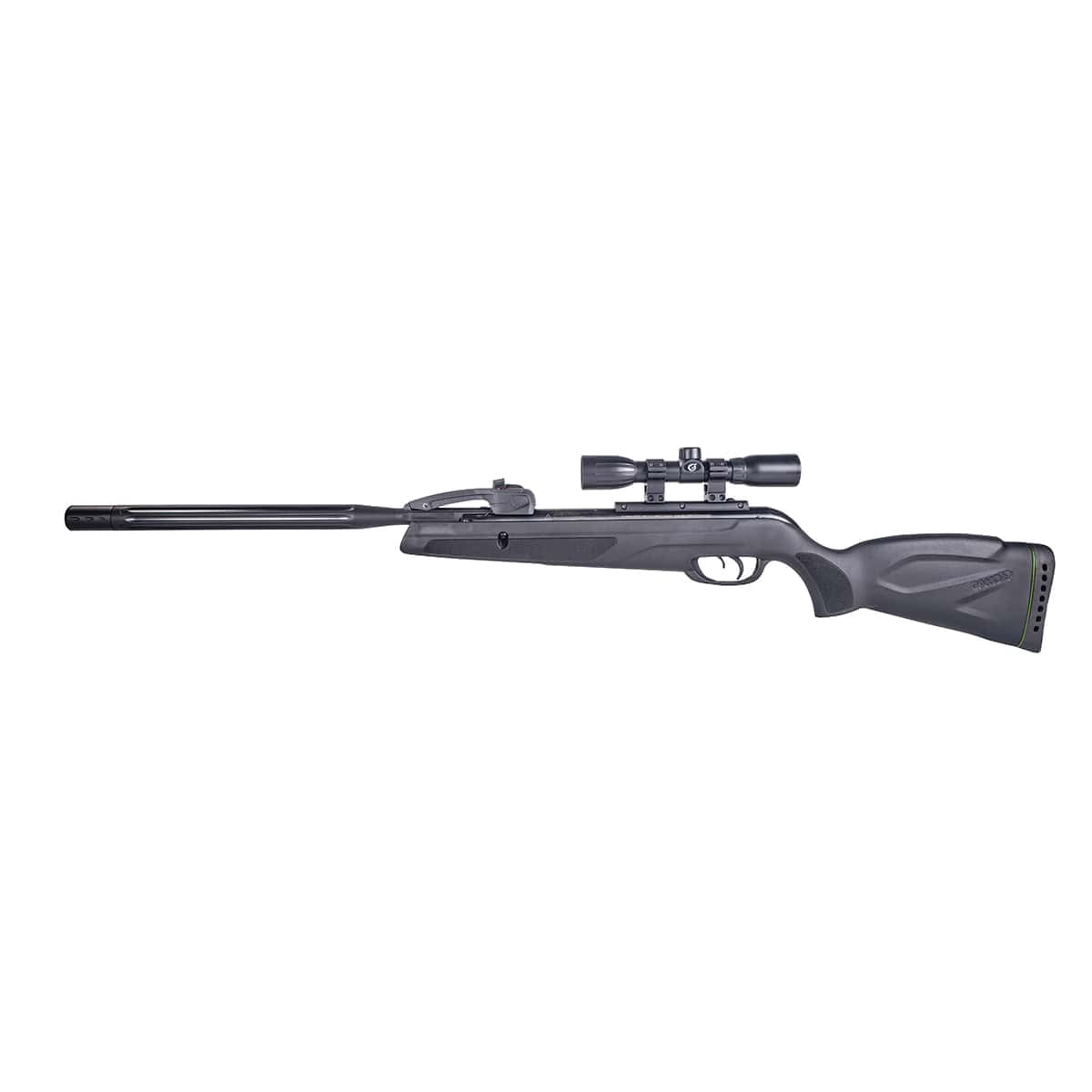 Gamo 611006875554 Swarm Whisper 22 Pellet Brake Open 4x32mm Black All Weather Synthetic Stock