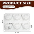 thumbnail image 4 of 6-Cup Muffin Pan, Cupcake Baking Pan for Oven, Bear Shaped Mini cake pan, Easy Clean & Dishwasher Safe - Send Goods from Local Warehouse, 4 of 5