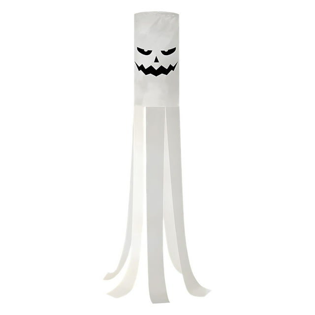 Maplenight Ensemble de 2 Touffes de Vent Fantôme à LED, 40 Pouces Polyester Résistant aux Intempéries, Guirlandes Lumineuses LED, Décoration Suspendue de Jardin Extérieur Patio, Esprit Flottant, Décorations de Fête Réutilisables d'Halloween Blanc