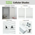 thumbnail image 4 of Regal Living Blackout Cordless Cellular Shade, Alabaster - 59.5" W x 48" L, 4 of 9