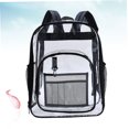 thumbnail image 4 of OUNONA PVC Transparente Con Ajustables Cómodas Y Jelly Backpack Negro, 4 of 8
