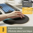 thumbnail image 6 of TNOBHG Ergonomic Mouse Pad Wrist Mouse Pad Memory Foam Stepped-wedge Design Ergonomic Wrist Support Non-slip Mousepad for Home Office, 6 of 8