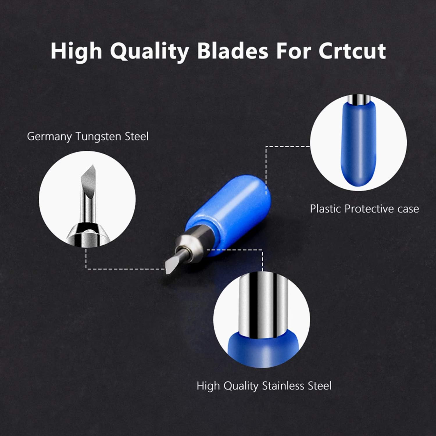 30 PCS Replacement Blades for Joy and Joy Xtra Machine,Fine Point Blades Include 45° Standard Blades,30°Shallow Cutting Blades and 60° Deep Cutting Vinyl Fabric Blades