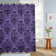 thumbnail image 4 of Shower Curtains for Bathroom, Halloween Waterproof Fabric Shower Curtain, Purple Black Haunted Ghost Fall Autumn Decorative Bathroom Curtain for Bathtub, 36"x72", No Hooks Included, 4 of 9