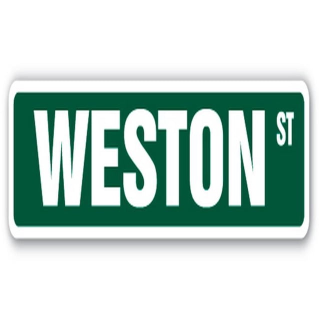 SignMission SS-730-WESTON Panneau de Chambre pour Enfants Rue Weston 30 Po.