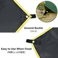 thumbnail image 4 of czcpp-Hammock Camping Tarp Rain Fly, Waterproof Tent Footprint Shelter Canopy Sunshade Cloth Picnic Mat for Outdoor Awning Hiking Beach Backpacking - Included Guy Lines & Stakes, 4 of 4