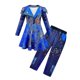 thumbnail image 1 of Blue Audrey Costumes Set Girl Halloween Costumes Kids Party Evie Descendants 3 Mal Cosplay Costumes Dress Pants Wig, 1 of 3