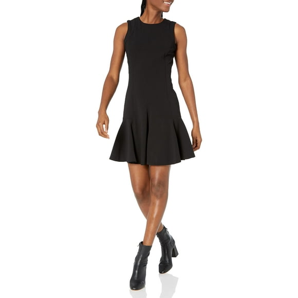 Tommy Hilfiger Women's Fit & Flare Dress, Sombre Black, 8