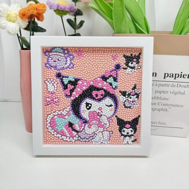 Pintura de diamantes Capibala hecha a mano con diamantes completos DIY Hello Kitty pegatina de diamantes pintura decorativa pintura de diamantes para niños al por mayor
