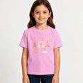 thumbnail image 2 of Girls Graphic Tees Paris Kids T Shirt Cute Travel France 100% Cotton Short Sleeve Soft Tops 4-13Y, 2 of 5